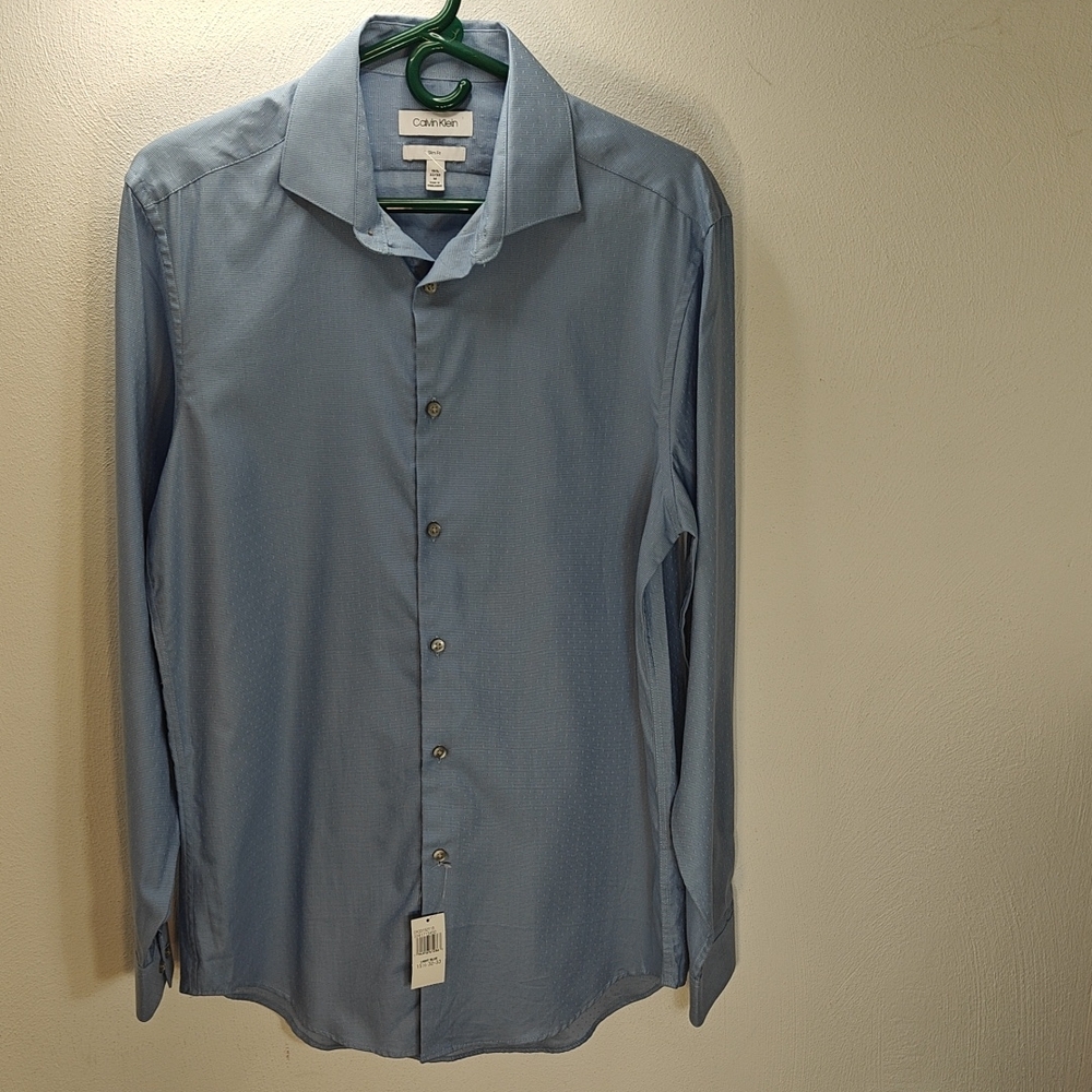 Calvin Klein Men's Light Blue Dress Shirt